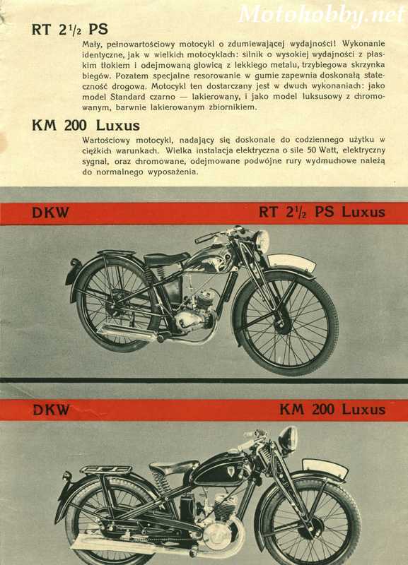 Motohobby Motocykle DKW